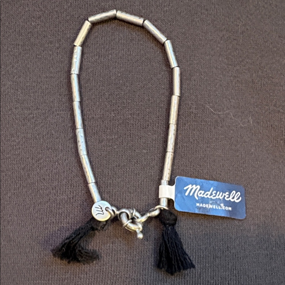 Madewell Metallic Bracelet with Black Accents